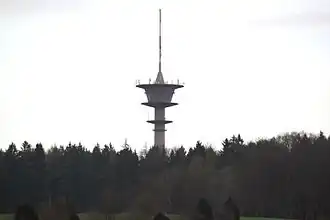 Der Fernmeldeturm auf der Schindershöh