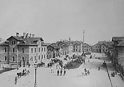 Der Eingangsbereich des Schlachthofs 1892