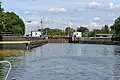 Die Schleuse vom Oberhaupt aus gesehen