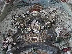 Schloss Weißenstein, Gartensaal, Sala Terrena, Decke von Daniel Schenk, grottiert von Georg Hennicke, 1722/23