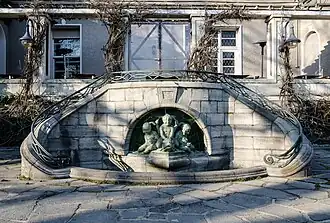 Neobarocke Freitreppe an der Südseite