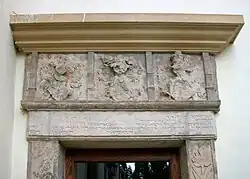 Die Wappen Seyfrieds von Promnitz und seiner beiden Frauen