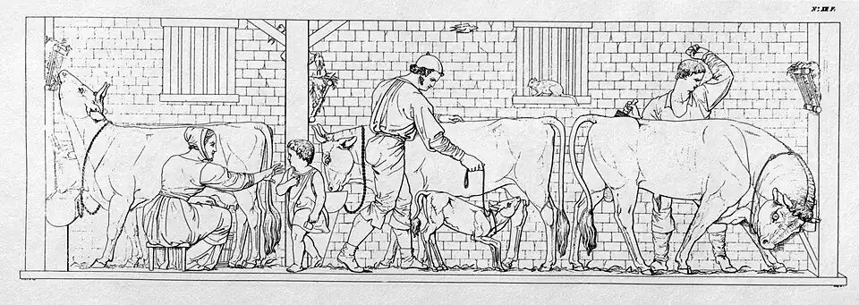 8. Im Viehstall (F&nbsp;XII).[5]