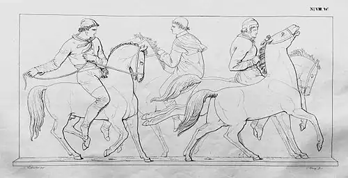 34. Reiter mit ausschlagendem und scheuendem Pferd (W&nbsp;VIII).