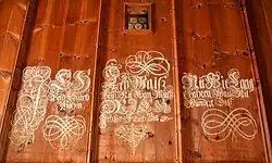 Kreideinschrift aus dem frühen 16. Jahrhundert