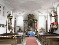 Innenansicht der Pfarrkirche St.&nbsp;Ottilia