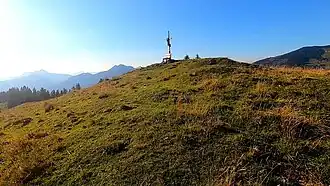 Gipfel des Schmaleggerjochs im Aufstieg vom Veitsberg