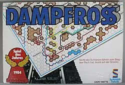 Deckel des Kartons von Dampfross 1 von 1985