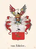 Wappen, wie es die mecklenburgische Linie um 1840 führte