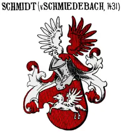 Stammwappen der Schmidt von Schmiedebach (1431)