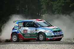 Suzuki Swift S1600, Schneebergland-Rallye 2015 (BF: André Kachel)