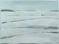 Schneeland, 2008, Wasserfarben auf Papier