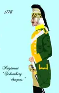 Régiment de Schonberg dragons 1776 bis 1779