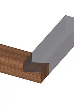 Schräge (französische) Überblattung