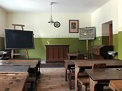 Klassenzimmer um 1900 (Foto: 2015)