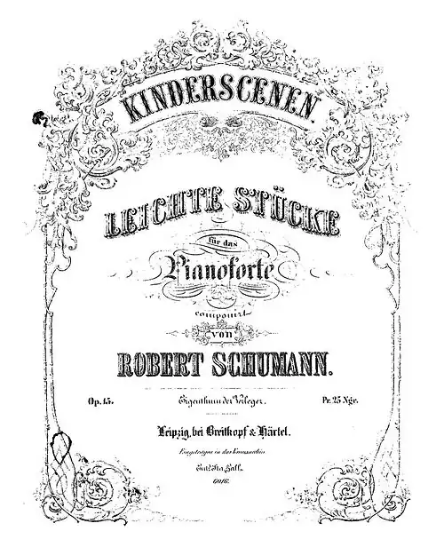 Schumann - Kinderszenen, op. 15 - Score 1st page