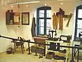 Blick in das Museum, historische Schusterwerkstatt