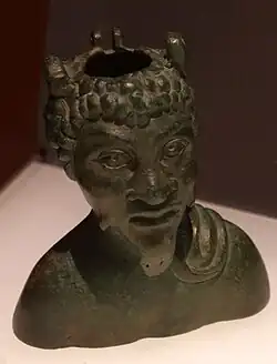 Bronze-Büste eines Schwarzafrikaners, Badekultur 2. Jh.