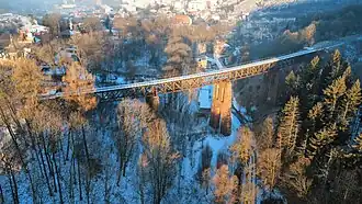 Eisenbahnbrücke über die Woliborką