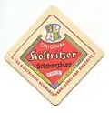Bierdeckel aus der DDR Köstritzer Exportschwarzbier