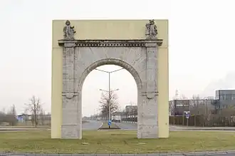 SKF-Jugendstiltor, Europa-Allee (1908/2007)