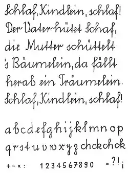 Schweizer Schulschrift, 1947