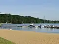 Strand von Zippendorf, einem Stadtteil von Schwerin