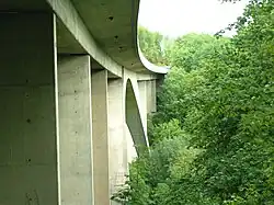 Konstruktionsdetail des Glemstalviadukts