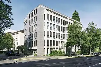 Firmensitz der Scobag Privatbank in Basel.