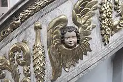 Engelskopf an der Kanzeltreppe