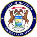 Siegel des Secretary of State von Michigan