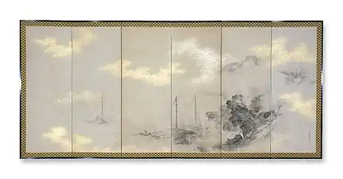 Küste und Berge links