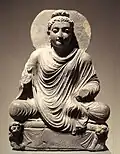 Sitzender Buddha, Gandhara, 2. Jahrhundert n.&nbsp;Chr.