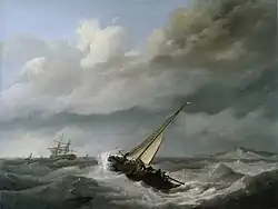 Segelschiffe vor der Küste, vor 1826