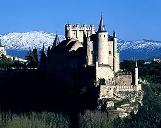 Alcázar von Segovia (von Westen)