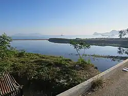 Blick nach Osten über die Mündung des Mota Clarans