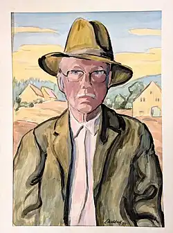 Selbstporträt Eduard Waldraff, 1978