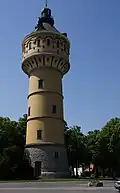 Wilhelminischer Wasserturm (1906); Höhe 50&nbsp;m