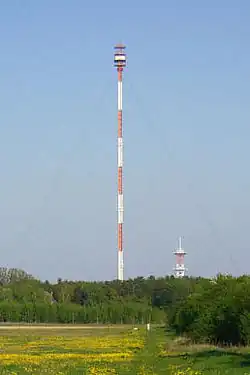 Die Richtfunkanlage im April 2005