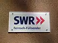 Informationsschild am Senderhaus