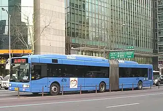 Italienischer Irisbus CityClass 18&nbsp;m in Seoul, Südkorea.