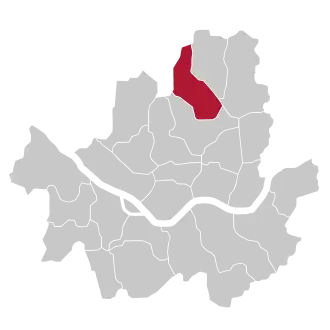 Lage von Gangbuk in Seoul