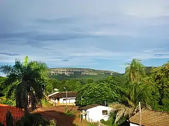 Santiago und die Serranía Santiago im Hintergrund