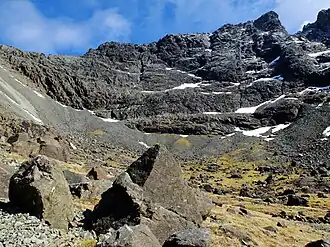 Blick aus dem oberen Coire Làgan zum Sgùrr Mhic Chòinnich