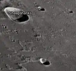 Sheepshanks und seine Nebenkrater