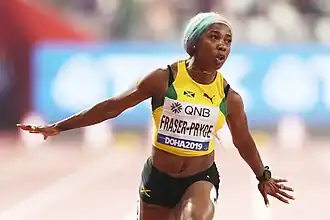 Silbermedaillengewinnerin Shelly-Ann Fraser-Pryce