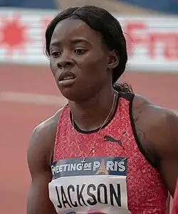 Die bisher eher auf längeren Springstrecken erfolgreiche Shericka&nbsp;Jackson wurde&nbsp;Vizeweltmeisterin