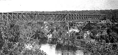 Shot Line Bridge (Mississippi River, 1880)