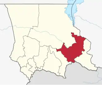 Lage im Oblys Schambyl