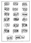 Stempel ante cocturam, „SES“ für Sestius + Firmenzeichen